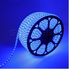 LED лента 220 В, 10х7 мм, IP67, SMD 2835, 60 LED/m, цвет свечения синий, цвет свечения синий